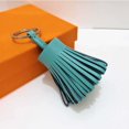 thumbnail image 3 of Keychain Decorative Keyring Leather Pendant Tassel Handmade Handicraft Key Chain Hanging Decoration Holder Purse Wallet Orange, 3 of 6