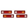 thumbnail image 3 of Baohd 2 Pcs/Ensemble Feux Arrière de Camion Remorque Multifonctionnels Faciles à Installer Haute Luminosité Fabriqués en ABS LED Barre de Feu Arrière de Camion 24v Couverture Rouge 2Ensemble, 3 of 6