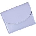 thumbnail image 2 of Cartera linda mini monedero vintage pequeña cartera estética cartera de cuero PU cartera negra para mujer (púrpura), 2 of 4