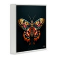 thumbnail image 4 of Stupell Industries Vivid Patterned Moth Animals & Insects Painting White Framed Art Print Wall Art, 17 x 17, 4 of 10