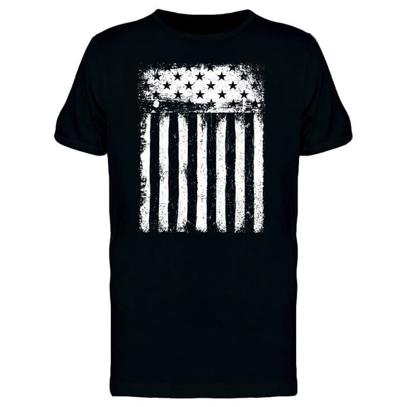 White Stripes And Stars Tee Men's -Image by Shutterstock