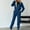 Blue, variant on 2 Piece Outfits for Women Sweatsuit Set Track Suits Zipper Hoodie Sweatshirts Workout Sweatpants with Pockets