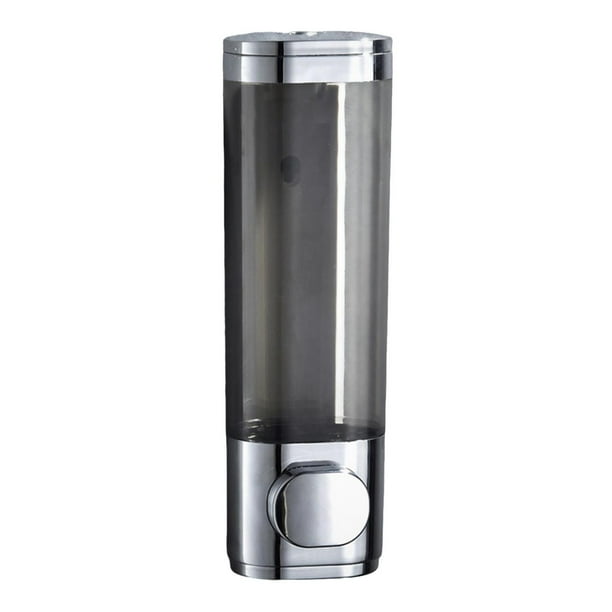 Dispensador de jabón y ducha para pared, loción líquida, champú, gel de ducha Plata Individual 300ml