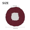thumbnail image 4 of Kdxio Maroon Print Shower Cap for Women,Elastic and Reusable,Double Waterproof Layers Bathing Hat, 4 of 6