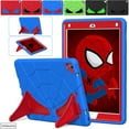 thumbnail image 2 of Étui Antichoc pour Enfants pour IPad Air 2 5th 6th 9.7 7th 8th 9th Gen 10.2 Funda Étuis pour Tablette Silicone Robuste Support Robuste Couverture Bleu Rouge IPad 7 8th 9th 10.2, 2 of 6