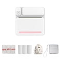 thumbnail image 1 of Yeacher Compact Bluetooth Thermal Label Printer with 6 Rolls Pink 200DPI 8 Pieces Pack, 1 of 6