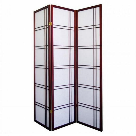 Girard 3-Panel Room Divider - Cherry