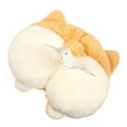 thumbnail image 2 of FELTECHELECTR 1 servilletero para visera de coche, organizador de pañuelos, dispensador de servilletas con forma de trasero de corgi, dispensador de pañuelos de peluche decorativo, 2 of 5