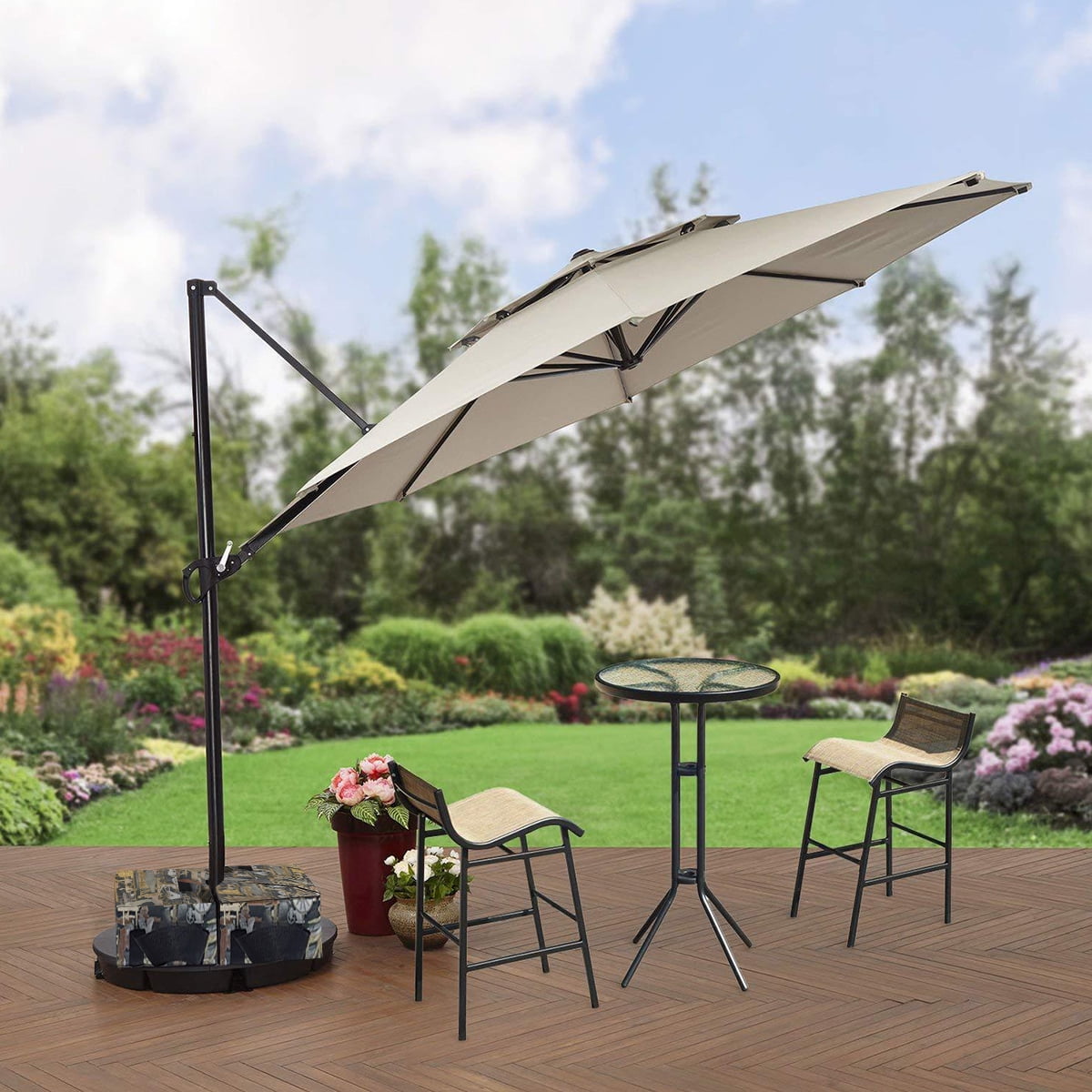 2pcs Weight Sand Bag For Umbrella Base Stand 2 Detachable Bags Square