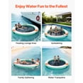 thumbnail image 6 of KFFKFF Inflatable Floating Dock, 12 FT Round Platform with Non-Slip Surface, Portable Carry Bag, and Detachable Ladder, Ideal for Pool, Beach, and Ocean Activities, 6 of 9