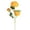 Orange, variant on Artificial Rose Bouquet, 3-Head Realistic Fake Roses, Small Silk Flower Bunches for Home Decor, Wedding Party Centerpieces, Table Vase Decor for Desk Bathroom