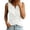White, variant on Omexry Cute Tops Women's Color Buttoned -Linen Sleeveless Top Ladies' Top Ladies' Tank Top
