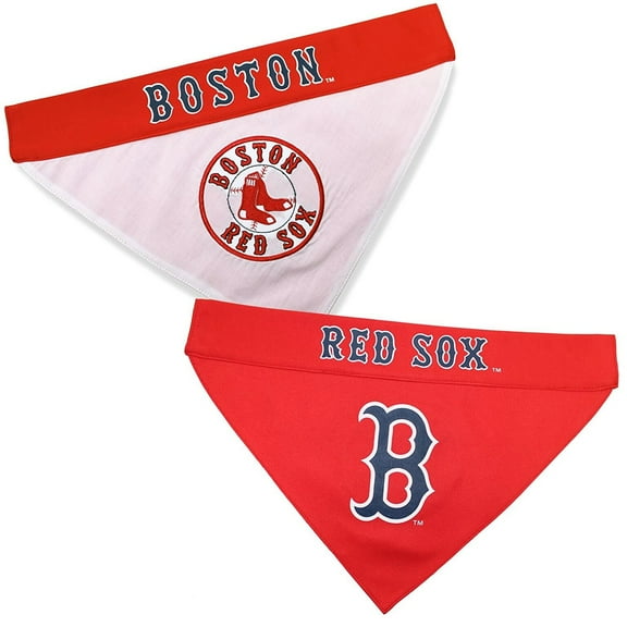 Pets First MLB Boston Red Sox Reversible Bandana - Dual-Sided Bandana for Cats & Dogs