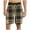 Khaki1, variant on Jgppe Mens Home Shorts Stretchy Soft Elastic Waist Plaid Casual Shorts Casual Sleep Shorts with Pockets