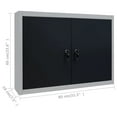 thumbnail image 6 of vidaXL Wall Mounted Tool Cabinet Industrial Style Lockable 31.5" x 7.5" x 23.6", 6 of 8