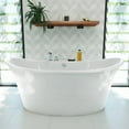 thumbnail image 2 of Dreamline BTMO6636WFXXC00 Montego 66" Freestanding Acrylic Soaking Tub - White, 2 of 12