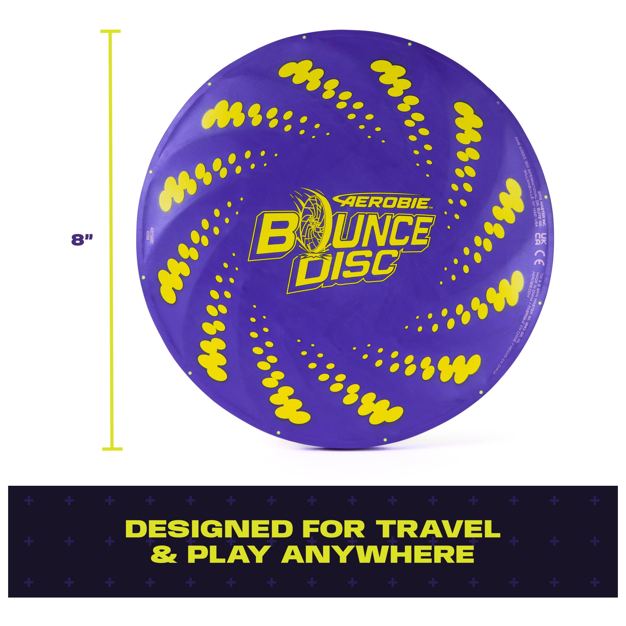 Aerobie Bounce Disc, Outdoor Throwing Flying Disc, for Ages 5 and up