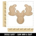 thumbnail image 2 of Grumpy Moose Head Wood Shape Unfinished Piece Cutout Craft DIY Projects - 6.25 Inch Size - 1/4 Inch Thick, 2 of 7