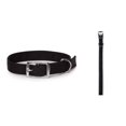 thumbnail image 6 of Classic Black Dog Collars Double Thick Nylon Strong Metal Buckle Heavy Duty (13 to 16 Inch), 6 of 6