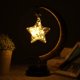 thumbnail image 5 of Linternas de pentagrama de alambre de cobre, 20LED, cuerda de cáñamo hecha a mano, luz nocturna de hierro para dormitorio cálido, 5 of 8