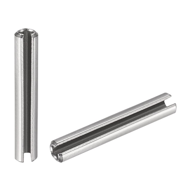 Unique Bargains Slotted Spring Pin M2.5 x 16mm 304 Stainless Steel Split Spring Roll Dowel Pins Plain Finish 20Pcs