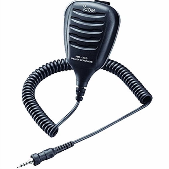 Icom Speaker Mic w/Alligator Clip - Waterproof (hm165)