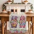 thumbnail image 2 of Table Runner - 60 Inch Long, Spring Gnomes Kitchen Dining Table Runner Dresser Scarves, Vintage Botanical Blossom Rose Leaves Farmhouse Decor for Coffee Tables Wedding Party Banquet, 2 of 8