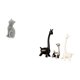 thumbnail image 5 of Elegante Escultura De Resina De Gato Y Jirafa, Figura De Animal Moderna, Adorno Creativo De Escritorio Para Sala De Estar, Dormitorio, Oficina, Estantería, Decoración, 5 of 8