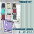 thumbnail image 2 of Heavy Duty Shower Curtain Liner Vinyl Clear Odorless & Mildew Resistant 70 x 72", 2 of 9