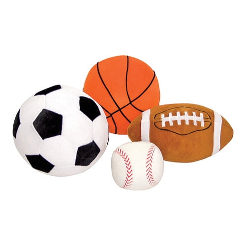 Children's Melissa & Doug Plush Sports Balls in a Mesh Bag Walmart