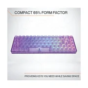 Higround Amethyst Basecamp 65 Mechanical Keyboard, 67 Sound Dampening Keys