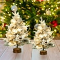 thumbnail image 4 of Home Decor New Flocking Small Tree Green Table Decoration Christmas Tree Christmas Decoration Mini Table Decoration Holiday Props Home Decor Living Room on Clearance, 4 of 8
