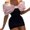 Pink, variant on Joernso Women Bodycon Dress Bow Knot Design Comfortable Above Knee Length High Waist Sheath Dress for Date