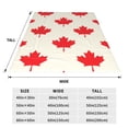 thumbnail image 3 of Salouo Happy Canada Day Print Bed Blankets,Flannel Blanket Comfortable Air Conditioning Blanket Lightweight Blanket for Sofa Bed Travel & Couch -60"x50", 3 of 8