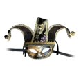 thumbnail image 3 of Halloween Mardi Gras Halloween Cosplay Face Cover for Stage Performance Black, 3 of 10