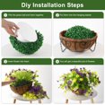 thumbnail image 7 of Artificial Hanging Flowers for Outdoors Spring Decoration,Faux Silk Chrysanthemum,Hanging Planters in 12 inch Coconut Lining Basket for Home Outside Porch Decor, 7 of 7