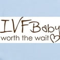 thumbnail image 2 of CafePress - IVF Baby Worth The Wait - Baby Light Bodysuit, Size Newborn - 24 Months, 2 of 4