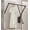 Gray, variant on Pull Down Closet Rod for Hanging Clothes, Retractable Wardrobe Hanger for Cabinet Inside Width 26"~35", Aluminium alloy Tubing with Plastic Housing, 44 lb Weight Rating