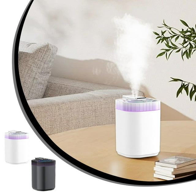 Iumwxz Smart Home Appliances Colorful Cool Large Capacity Humidifier Usb Desktop Humidifier Three Spray Modes,Auto Shut-Off for Car,Bedroom Babies Room Office Home,Super Quiet White Tax Free Weekend