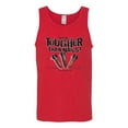 thumbnail image 2 of My Savior is Tougher than Nails Bible Verse | Male Inspirational/Christian Graphic Tank Top, Red, Large, 2 of 3