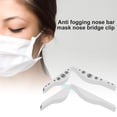 thumbnail image 2 of Anteojos Antivaho Clip de nariz Cubierta facial TPR Puente de nariz suave Accesorio de cubierta facial, Blanco, 5 piezas Kearding AF000014-08B, 2 of 7
