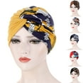thumbnail image 6 of Travelwant Women African Turban Flower Knot Pre-Tied Bonnet Beanie Cap Headwrap, 6 of 7
