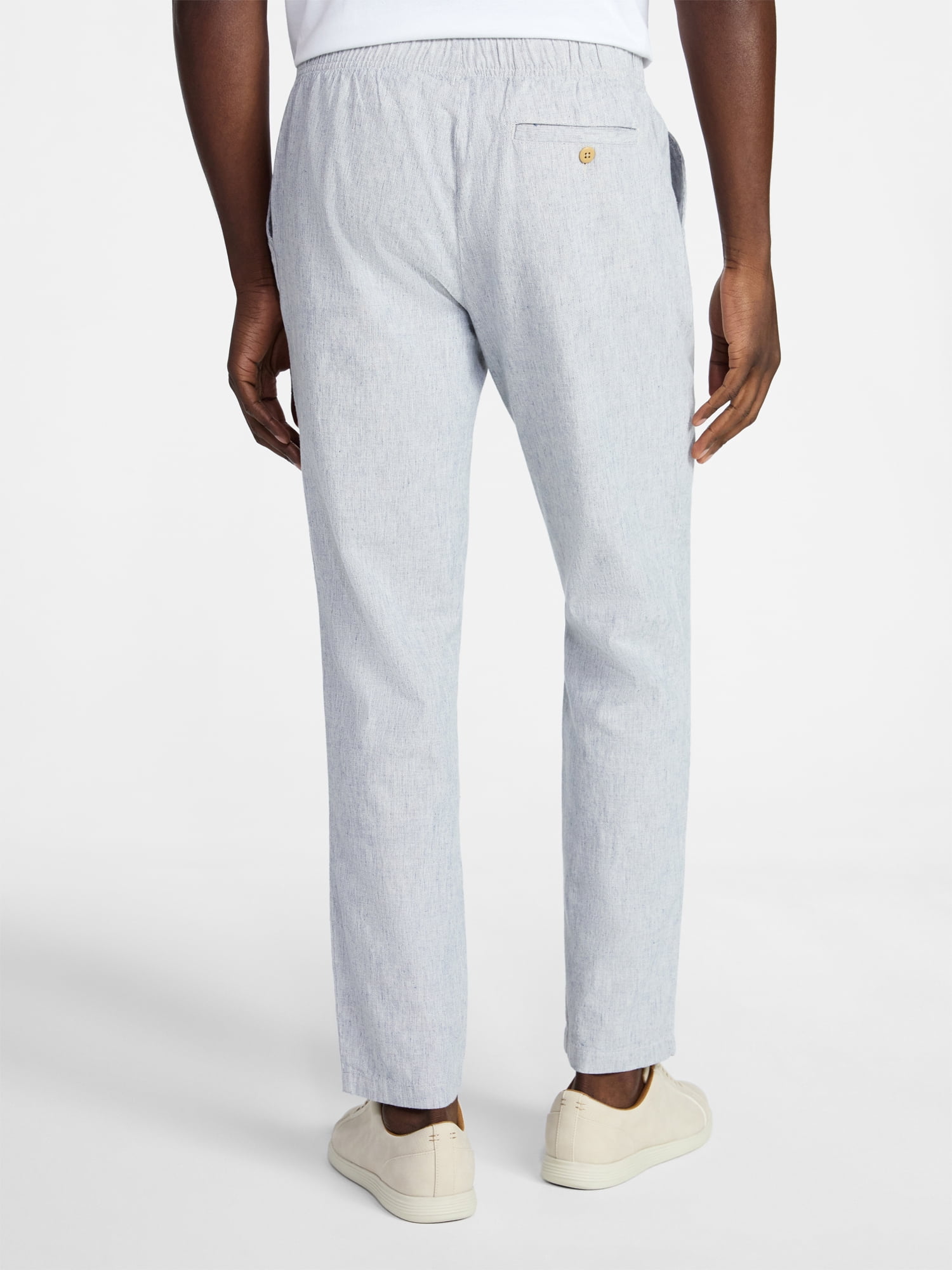 George Men's Linen Blend Weekend Pants, Sizes S-3XL