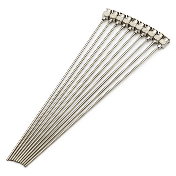 10 Piezas de Aguja Dispensadora de 6 Pulgadas de Acero Inoxidable con Punta y Conector Luer, Agujas Romas de Acero Inoxidable de 16 G