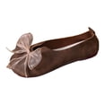 thumbnail image 5 of Rokment Women's Lace Bowknot Vintage Mary Jane Ballet Flat Wide Width Comfortable Suede Slip on Walking Loafers Casual Dress Shoes for Bride, 5 of 7