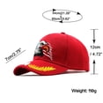 thumbnail image 2 of Gorra de béisbol de algodón con bandera de águila bordada, unisex, 54-60 cm, 2 of 2