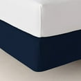 thumbnail image 6 of DNG Creations 1 Piece Box Spring Cover 100% Egyptian Cotton Wrap Around 4 Sides for Hotel & Home, Fits Box Springs up to 15 Inch Deep Pocket ( Solid Navy Blue - Queen ), 6 of 7