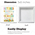 thumbnail image 3 of Retirement Gifts for Women, Retirement Gifts for Grandma, Woman, Mom, Coworker,Retired Under New Management See Grandkids For Details Wood Box Sign5"x5", 3 of 6