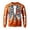 D474/Orange, variant on Afdoent Sweatshirts for Men Halloween Print Sweatshirt Fashion Long Sleeve Crewneck Pullover for Holiday Party