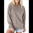 thumbnail image 2 of Sudadera Informal de Larga con Cuello Redondo para Mujer, Sudadera Holgada XL, 2 of 8